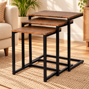 Home 3pc stacking nesting coffee table 8612011